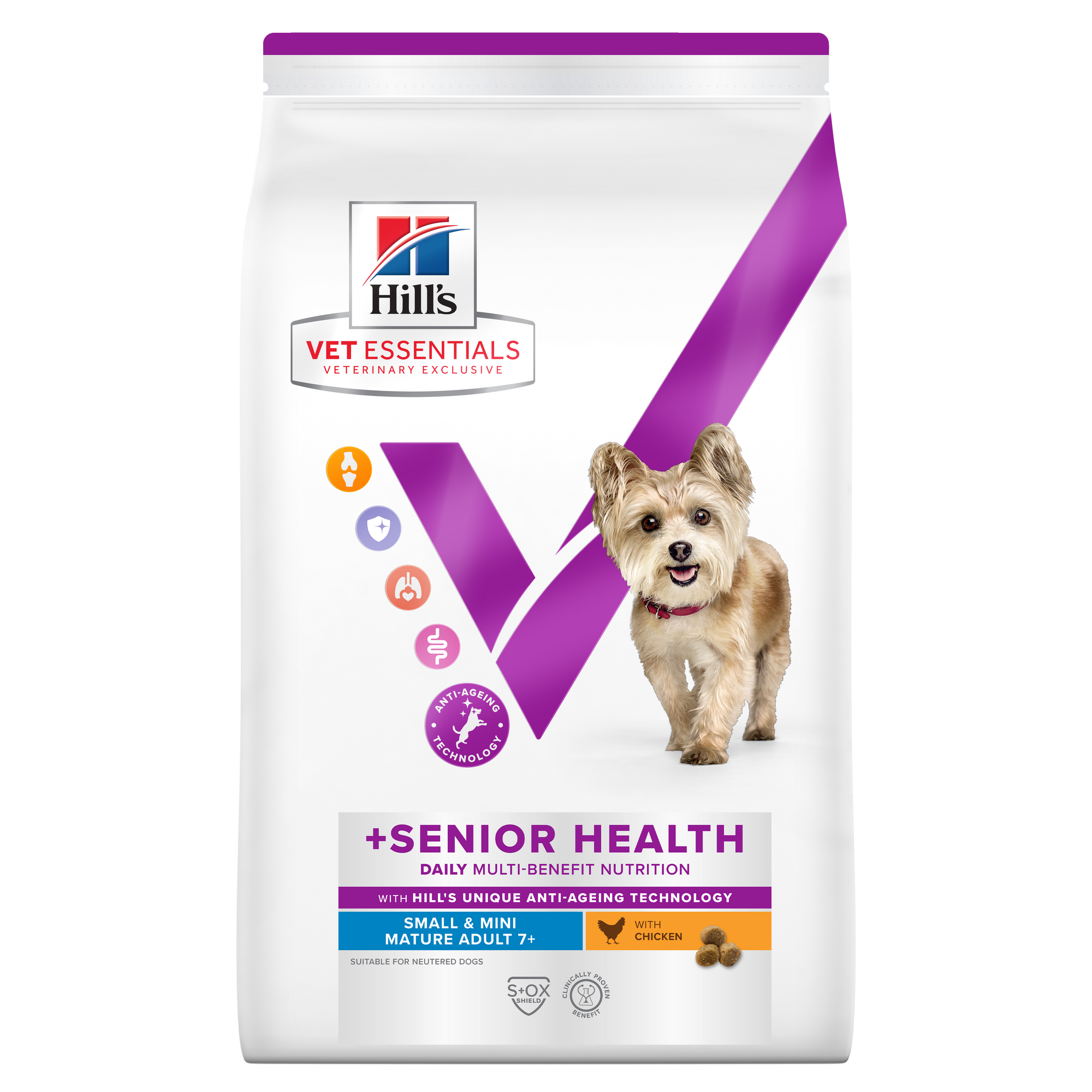 Multi-Benefit + Senior Health Mature Adult 7+ Small & Mini Dry Dog Food Packshot