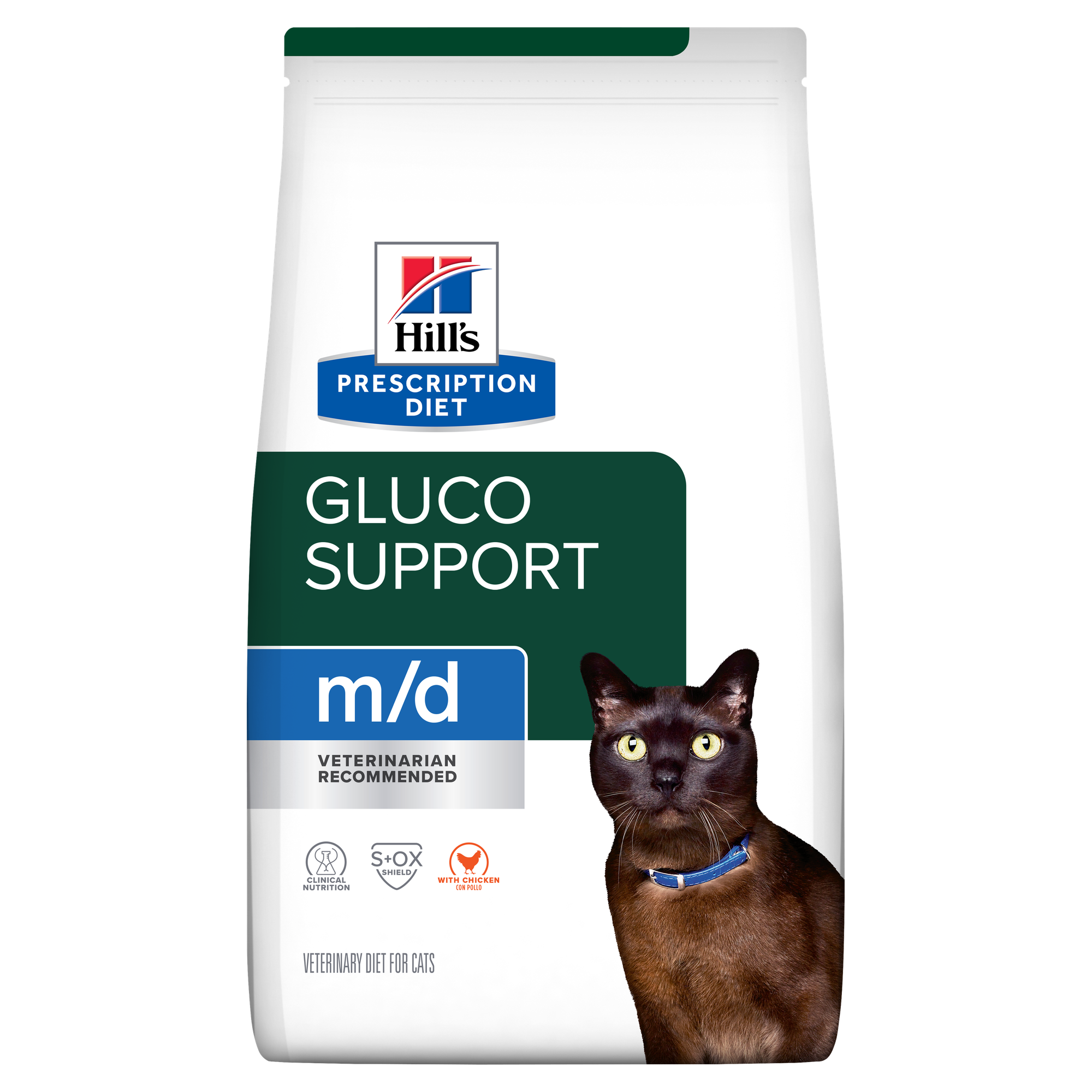 m/d GlucoSupport Dry Cat Food | Hill's Prescription Diet