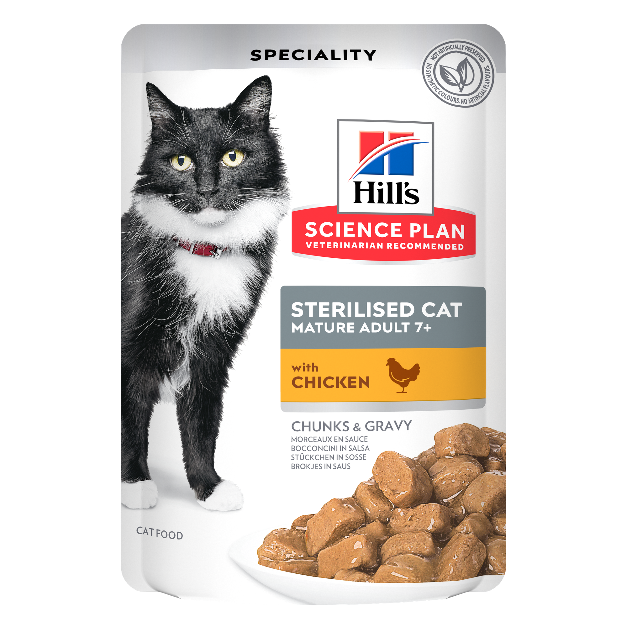 Sterilised Cat Mature Adult Cat Food Packshot