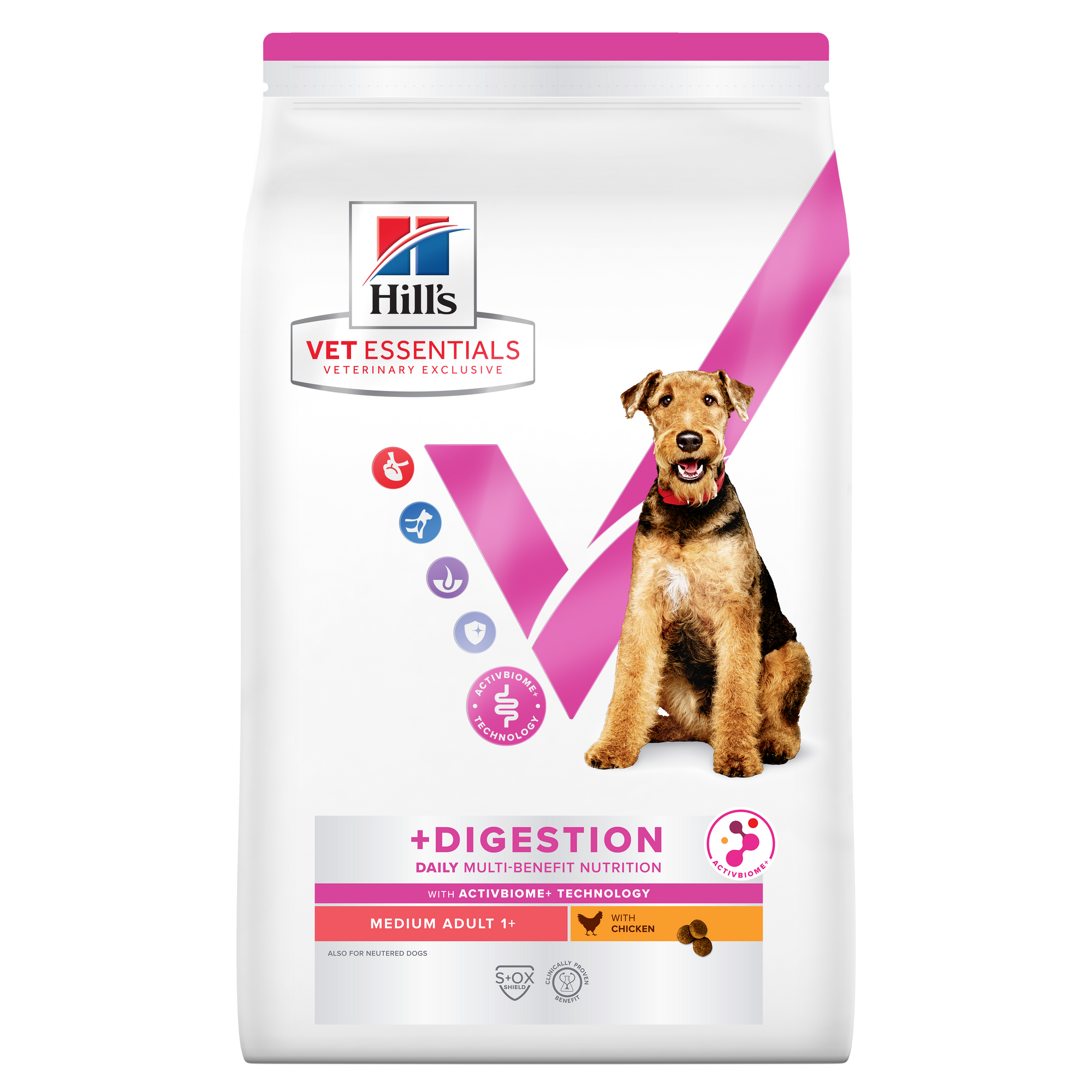 Multi-Benefit + Digestion Adult 1+ Medium Dry Dog Food Packshot