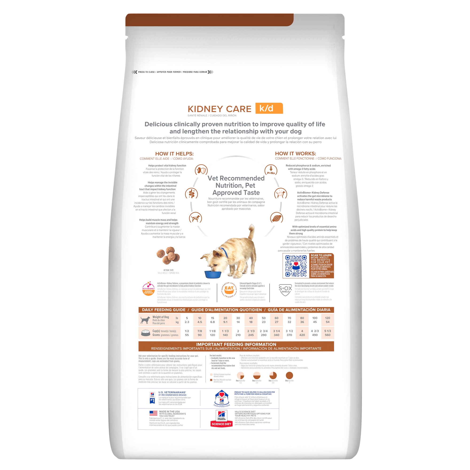k/d with Chicken Dog Food Packshot