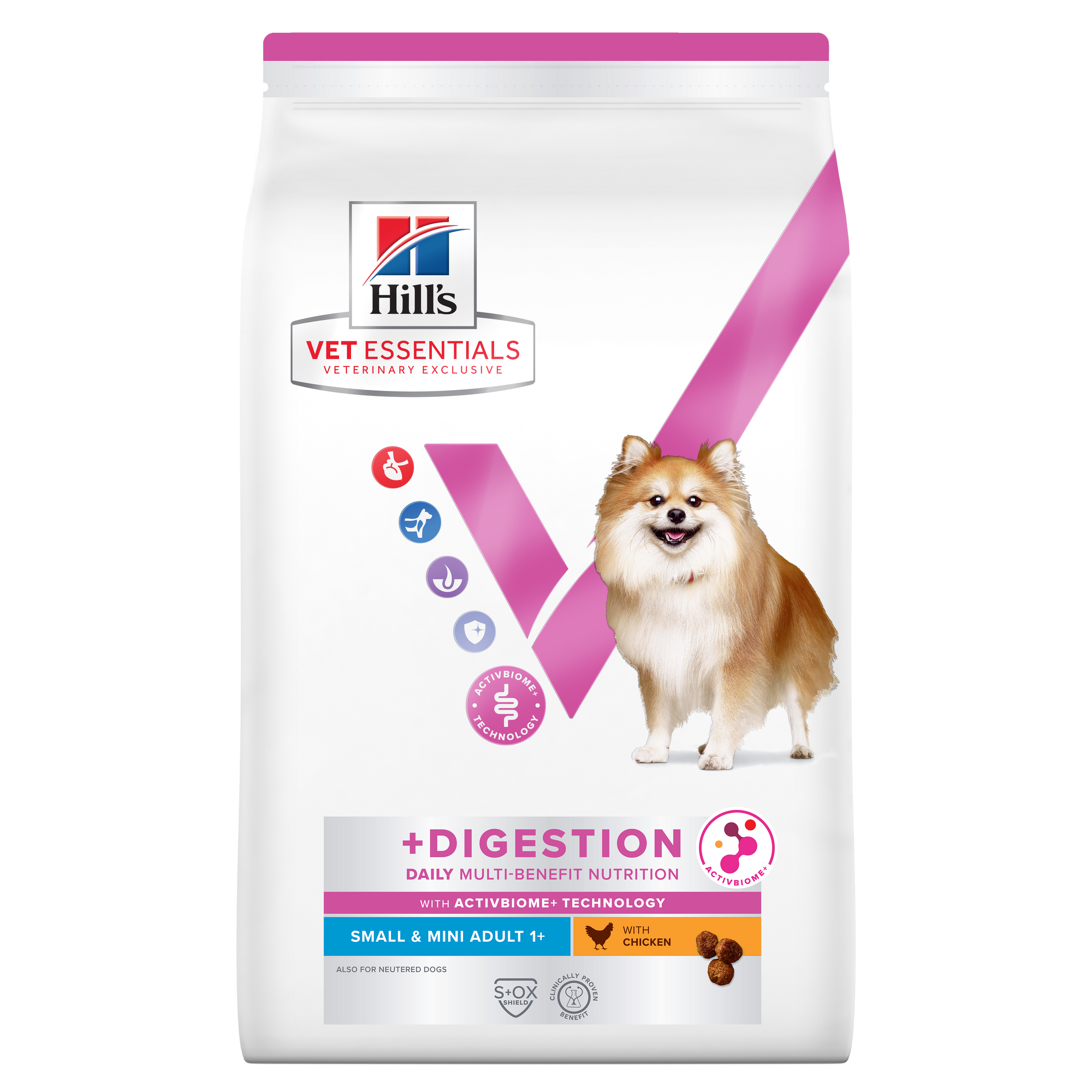 Multi-Benefit + Digestion Adult 1+ Small & Mini Dry Dog Food Packshot