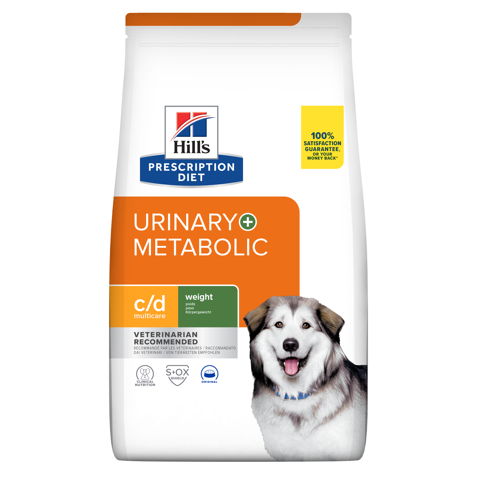c/d Multicare + Metabolic Dry Dog Food Original Bag Packshot