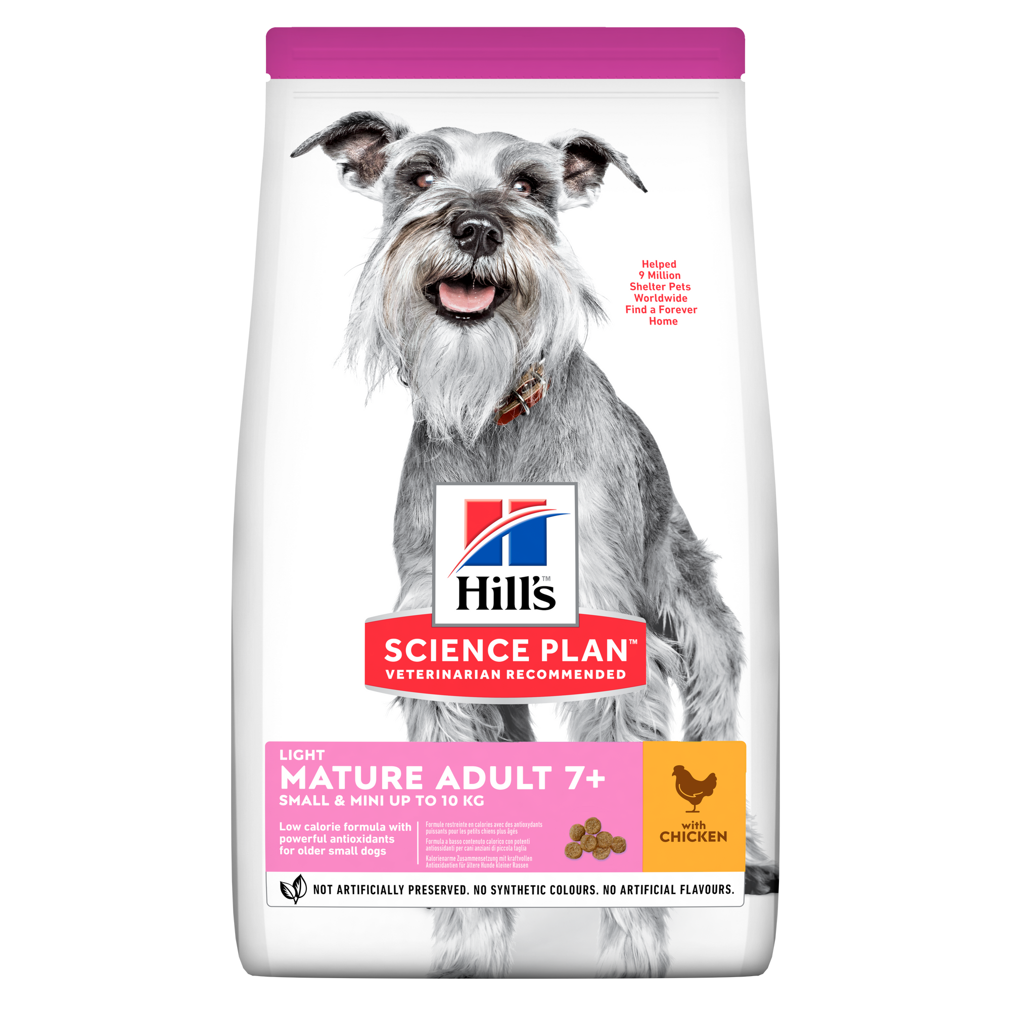 Light Small & Mini Mature Adult Hundefoder Packshot