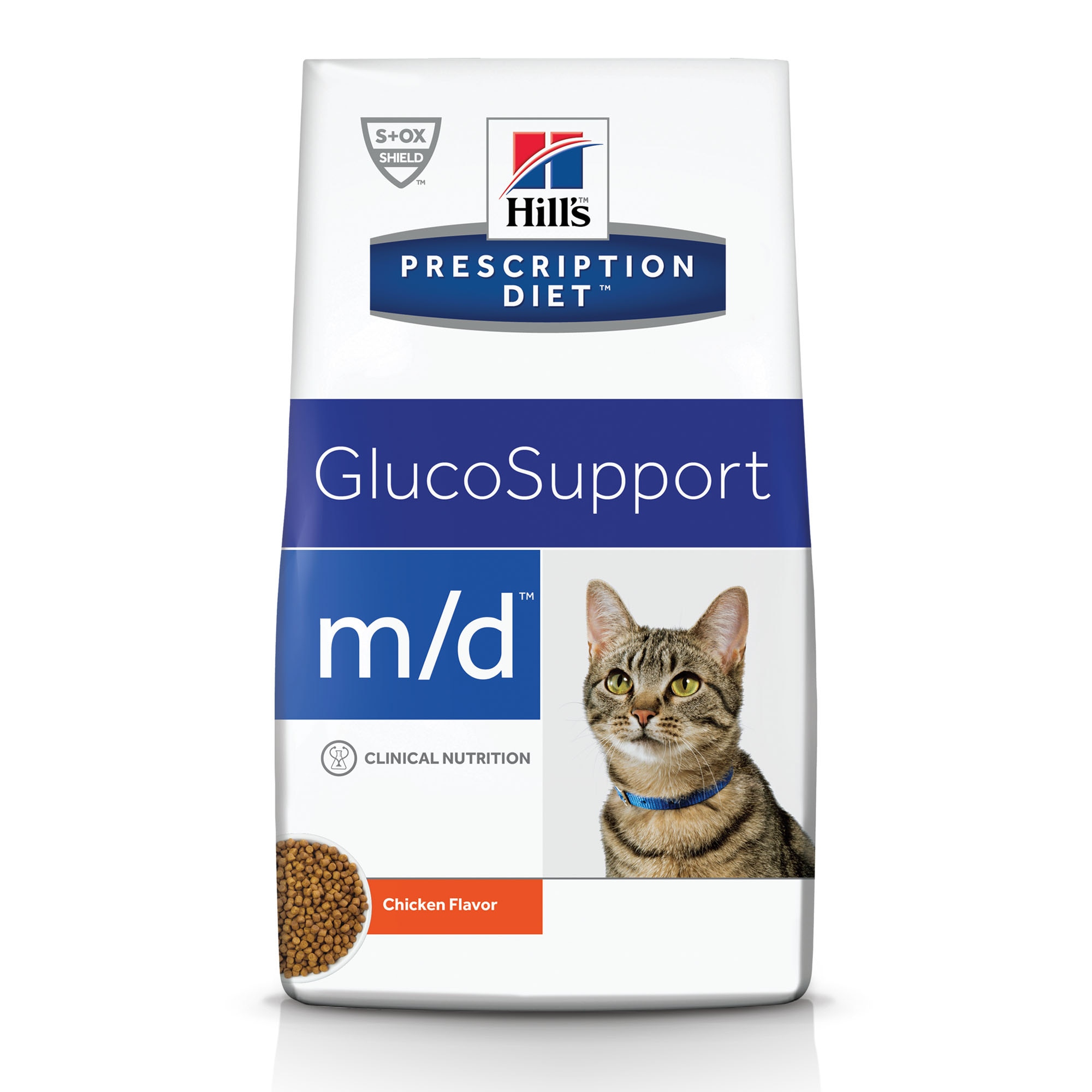 m/d GlucoSupport Dry Cat Food Packshot