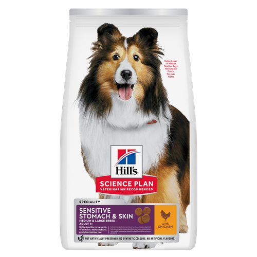 Sensitive Stomach & Skin Medium & Large Breed Adult Dog Food Packshot