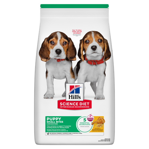  Puppy Small Bites Chicken & Brown Rice Recipe Dog Food Packshot