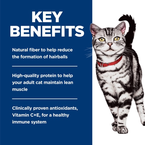 Hill's Science Diet Adult Indoor Savory Chicken Entrée Cat Food Key Benefits