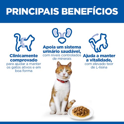 Sterilised alimento para gato adulto Benefícios principais