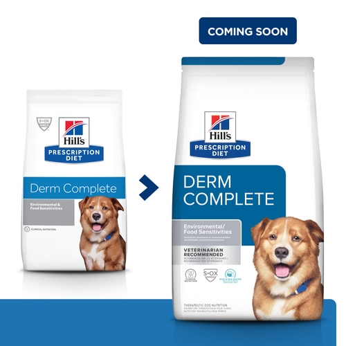 Derm Complete Rice & Egg Recipe Dry Dog Food Feeding Transition