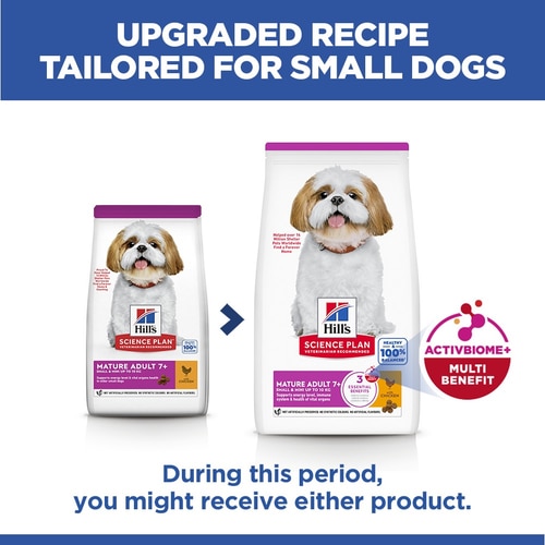 Small & Mini Mature Adult Dog Food Key Benefits