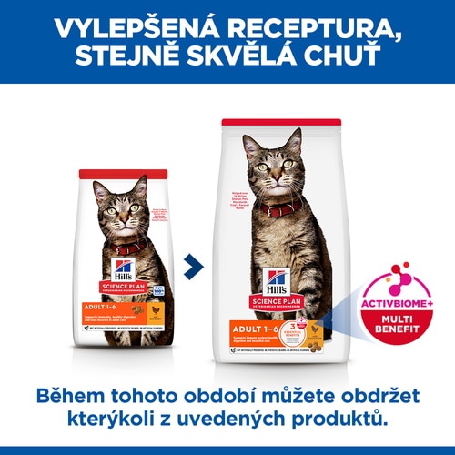 Krmivo pro dospělé kočky Hlavní výhody