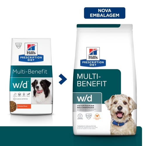 w/d Multi Benefit para Cães Adultos - Controle do Peso e Diabetes Mellitus How It Helps