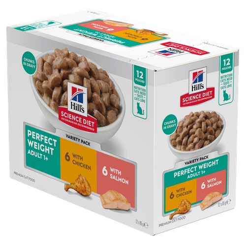 Adult Perfect Weight with Salmon Wet Cat Food Packshot