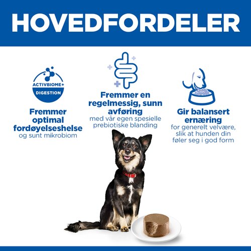 Perfect Digestion Small & Mini Adult hundefôr Hovedfordeler