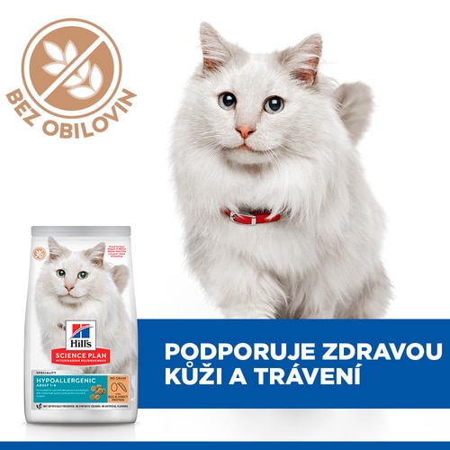 Hypoallergenic krmivo pro dospělé kočky Klíčová tvrzení
