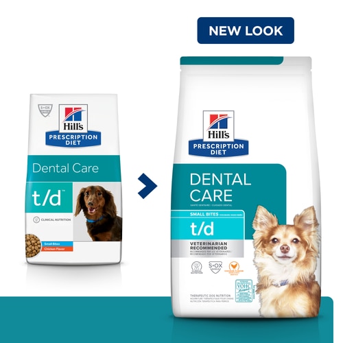 t/d Small Bites Chicken Flavor Dry Dog Food How It Helps