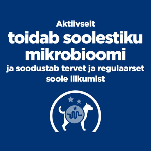 Gastrointestinal Biome hautis koertele Peamised väited