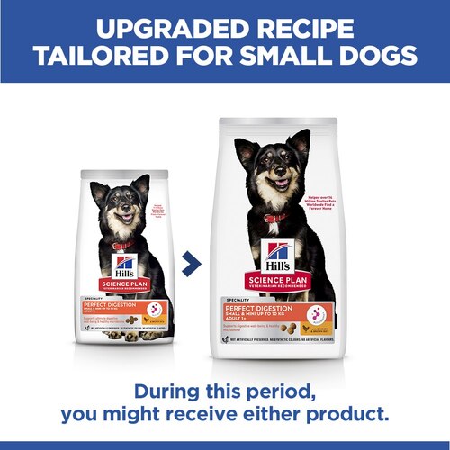 Perfect Digestion Small & Mini Adult Dog Food Marketing Claim