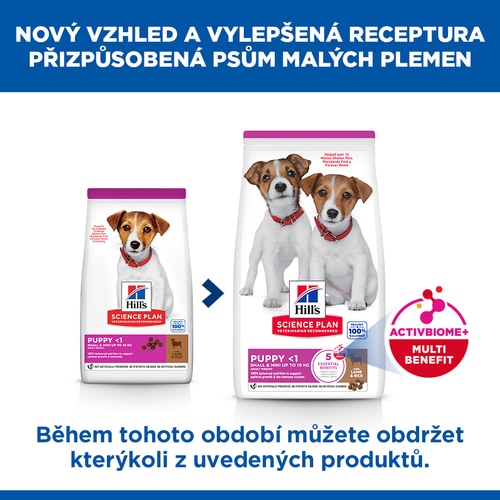 Krmivo pro štěňata malých plemen Hlavní výhody