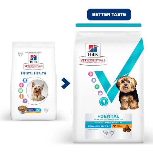 Multi-Benefit + Dental Adult 1+ Small & Mini Dry Dog Food Key Benefits