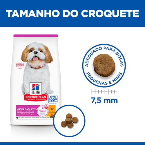 alimento para cão adulto maturo de raça pequena e mini Food Shot