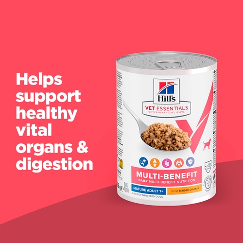 Multi-Benefit Mature Adult Wet Dog Food Key Claims