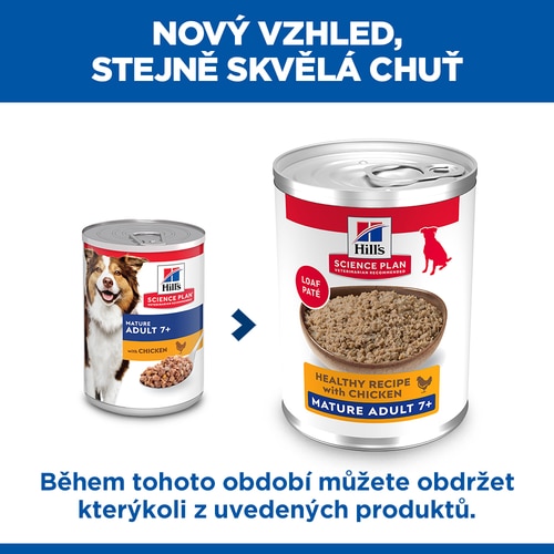 Krmivo pro starší dospělé psy Hlavní výhody