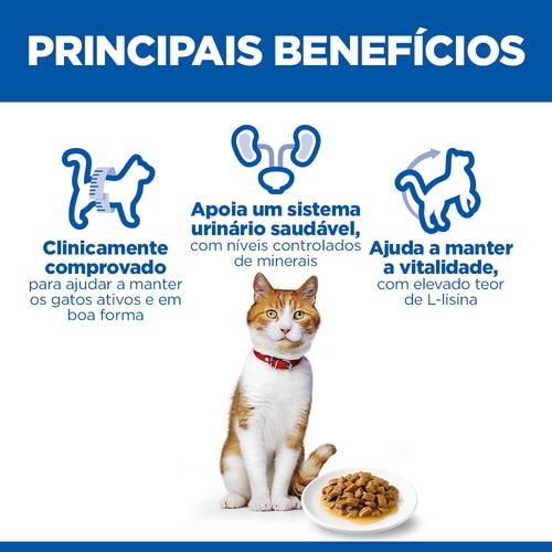 Sterilised alimento para gato adulto Benefícios principais