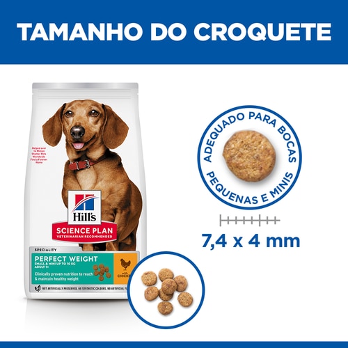 Perfect Weight alimento para cão adulto de raça pequena e mini Imagem do alimento
