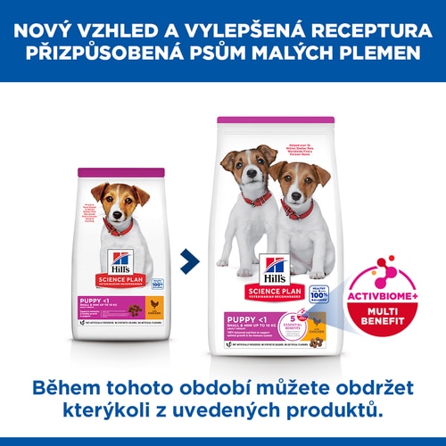 Krmivo pro štěňata malých plemen Hlavní výhody